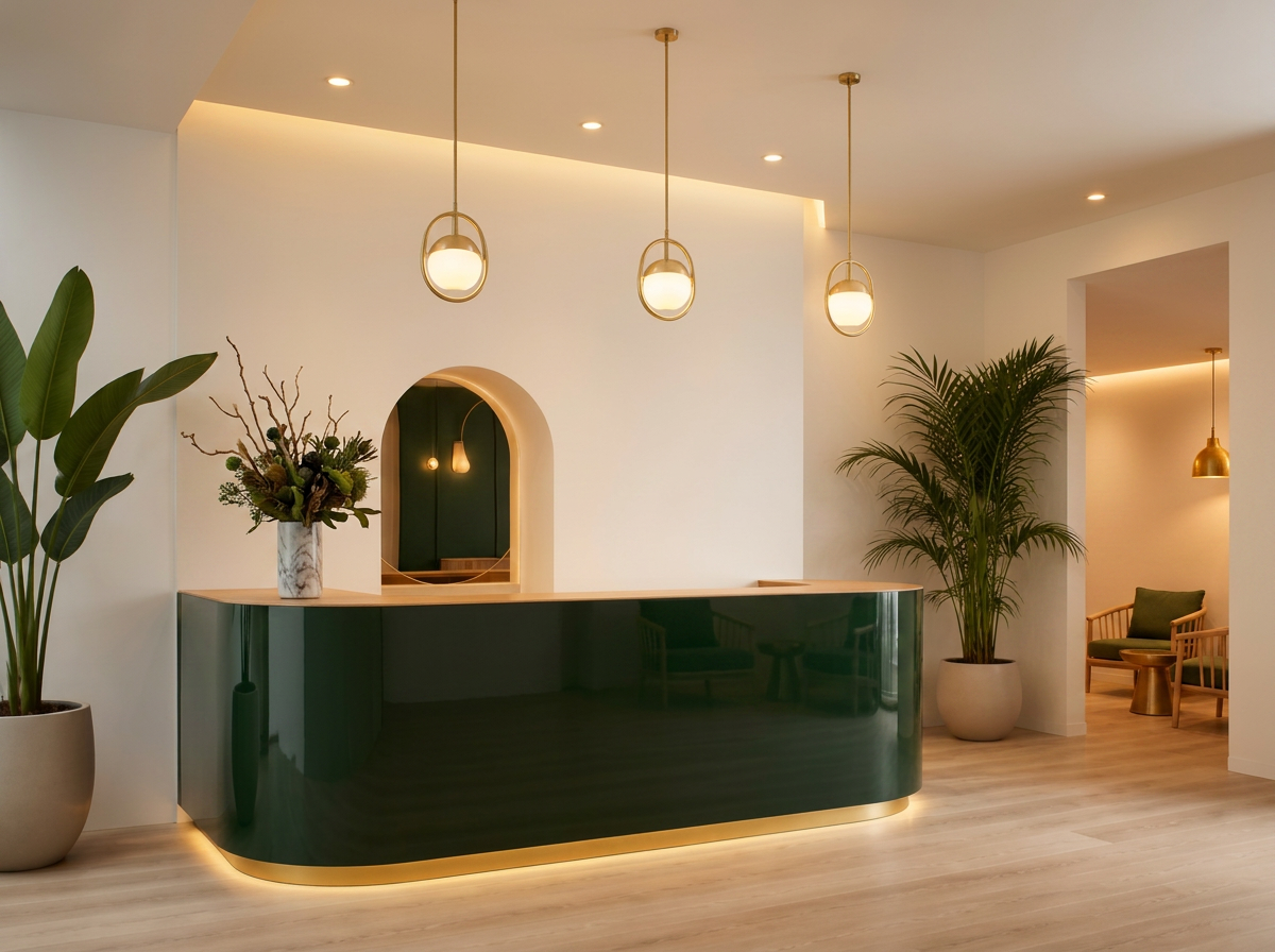 Reception area of a Uni K Wax studio